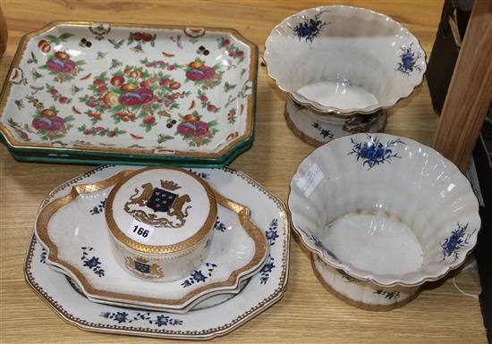 A Chinese Armorial tureen, etc.
